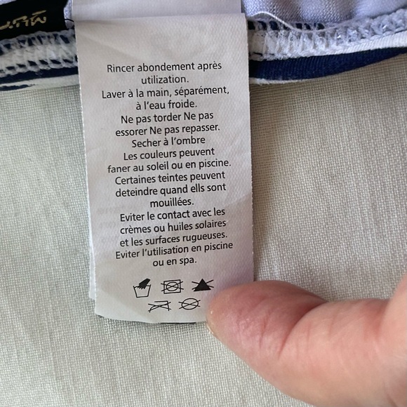 Nip Tuck Sorrento Nautical Stripe Tankini Swim Top Swimsuit - Picture 10 of 10